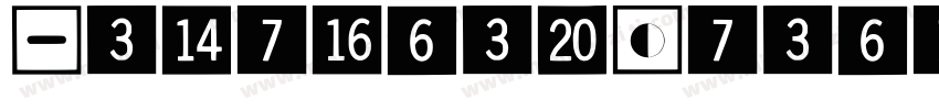 CalendarHeader Regular字体转换